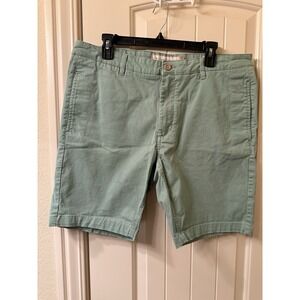 Tailor Vinatge New Canaan Shorts Mens 36 Green Slim Comfort Stretch 9" inseam